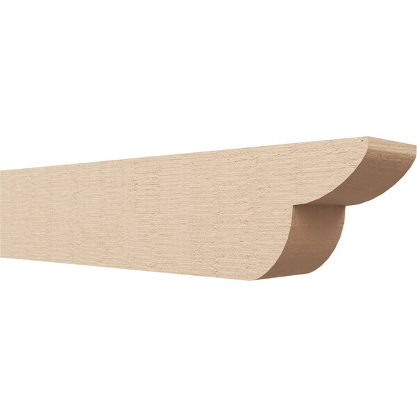 Ekena Millwork 6in. W x 8in. H x 36in. L Crestline Woodgrain TimberThane Rafter Tail, Primed Tan RFTUR06X08X36CRERCPR - main